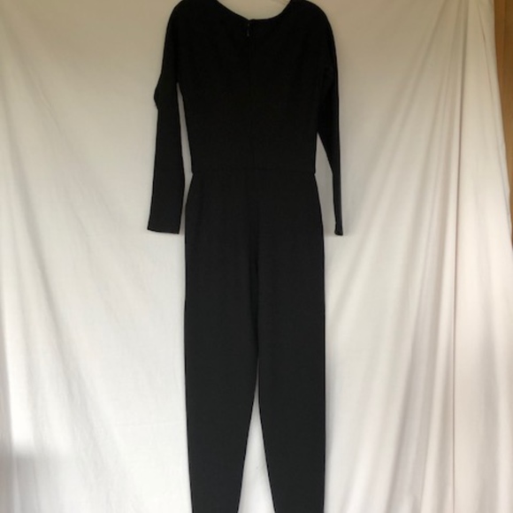 donna karan cold shoulder jumpsuit